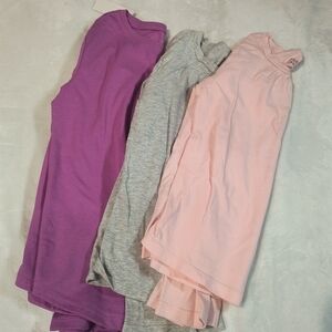 Lot of 3 Girls Long Sleeve Shirts Size 7 - Wonder Nation & Harper Canyon - Pink